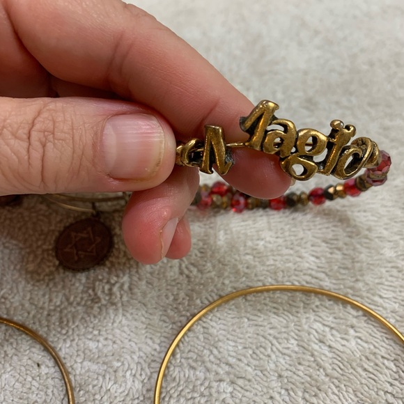 Alex And Ani Lot Of 10 Bangles 1 Cord - Picture 7 of 16